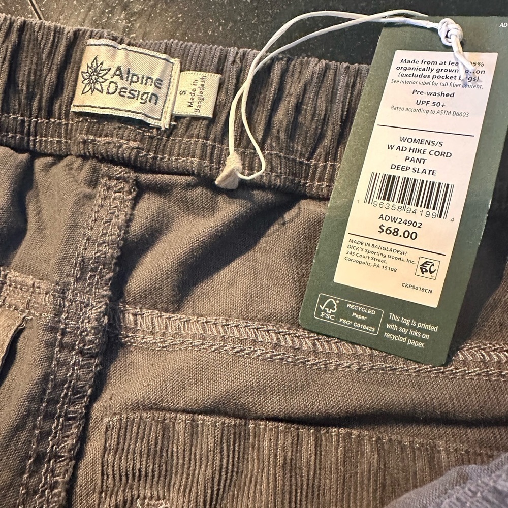 Alpine Design Corduroy Women's Hike Pants - Picture 8 of 10